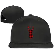 Унисекс Snapback Hat Buffalo Плед олень регулируемая бейсболка
