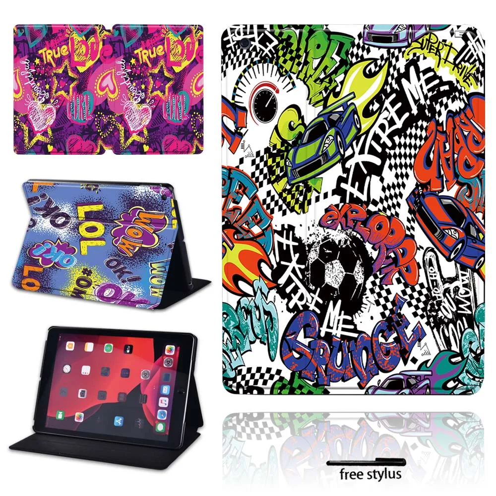 

Tablet Case for Apple Ipad 8 2020 8th Generation 10.2 Inch Tablet Adjustable Folding Stand Protective Case Cover