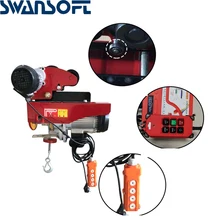 Электрическая лебедка мини электрическая лебедка трос электрическая лебедка Бытовая 220 В маленький кран маленькая лебедка