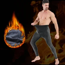 Новинка, зимнее термобелье для мужчин, кальсоны, плотная термо одежда, флисовые леггинсы, термо нижнее белье, быстросохнущие длинные John