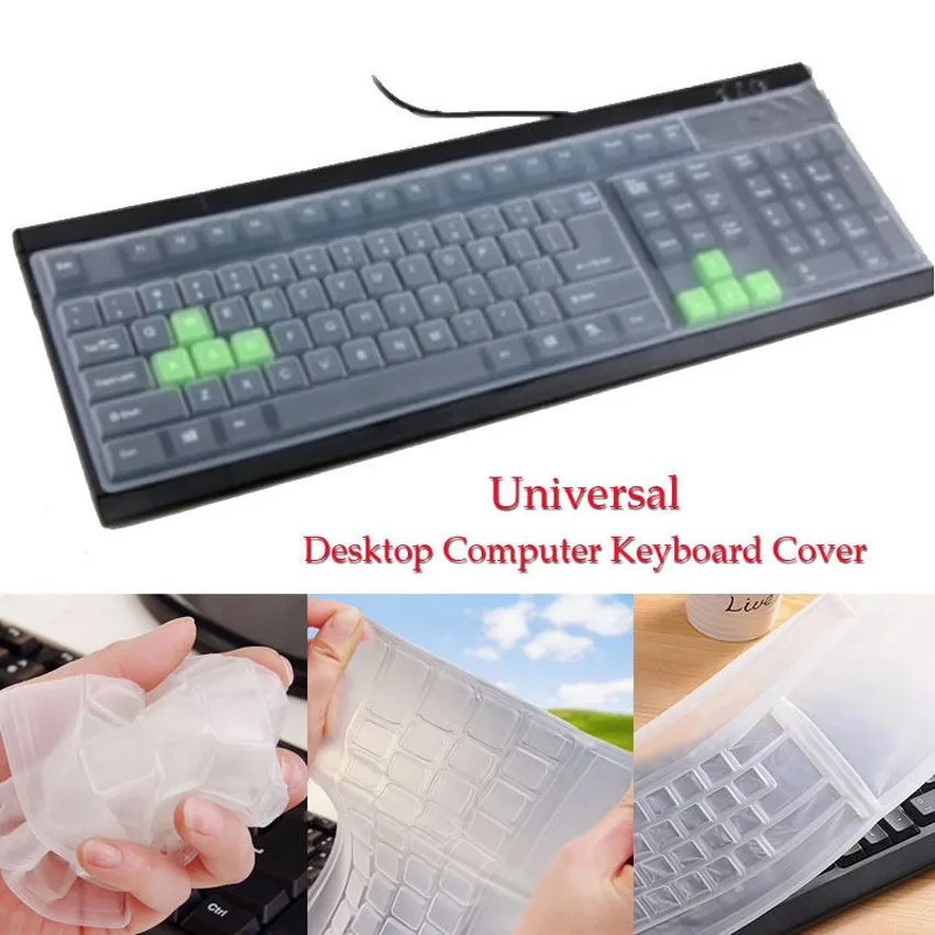 Universal Waterproof Silicone Desktop Computer Keyboard Cover TradeHut