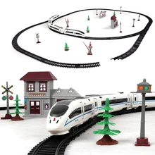 NFSTRIKE 1: 87 Детский Электрический симулятор высокоскоростная железная Гармония Набор игрушек-поезд песочный стол сцена поезд трек-L