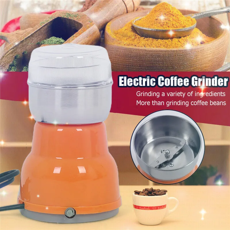 220V Electric Coffee Grinder Stainless Steel Blades Spices Nut Bean Mill Machine Professional Cafeware Cafee Tool | Дом и сад