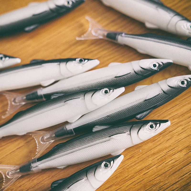 Fisch-Kugelschreiber Einzeln - Lustiger Sardinen-Stift Für Büro & Schule
