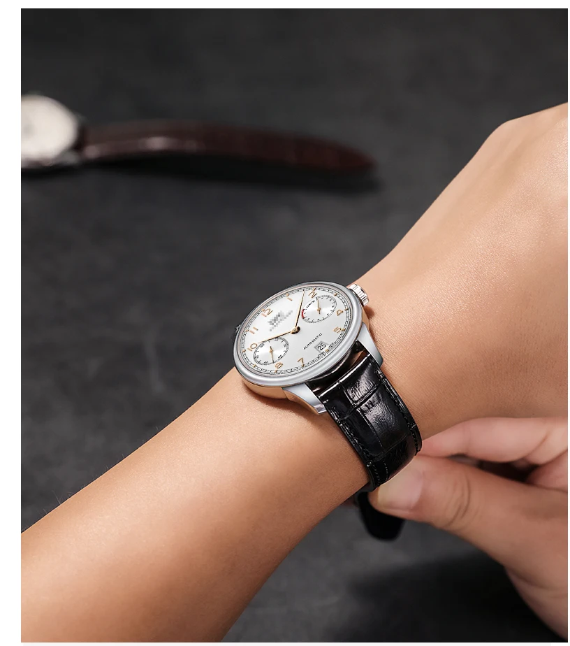 22mm pulseira de couro genuíno pulseira de relógio
