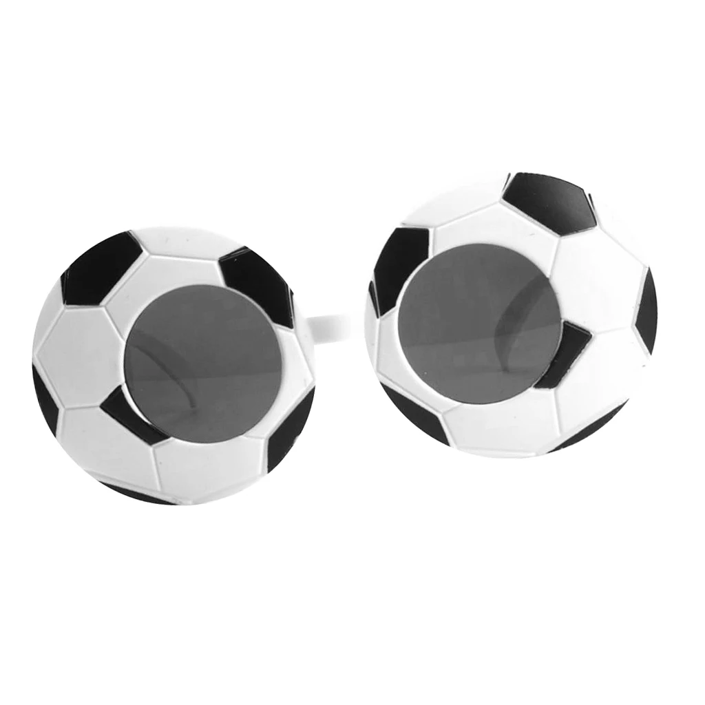 Fashion Fun Black White Football Sunglasses Eye Glasses Sports Fan Fancy Dress Birthday Party Costume Favors