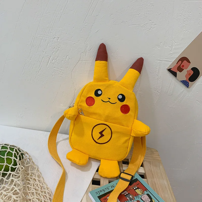 Стиль Пикачу-Стиль однотонные Цвет буквами ruan вентилятора(Австралия) и bu(поездок Повседневное детские сумки через плечо сумка с застежкой-молнией