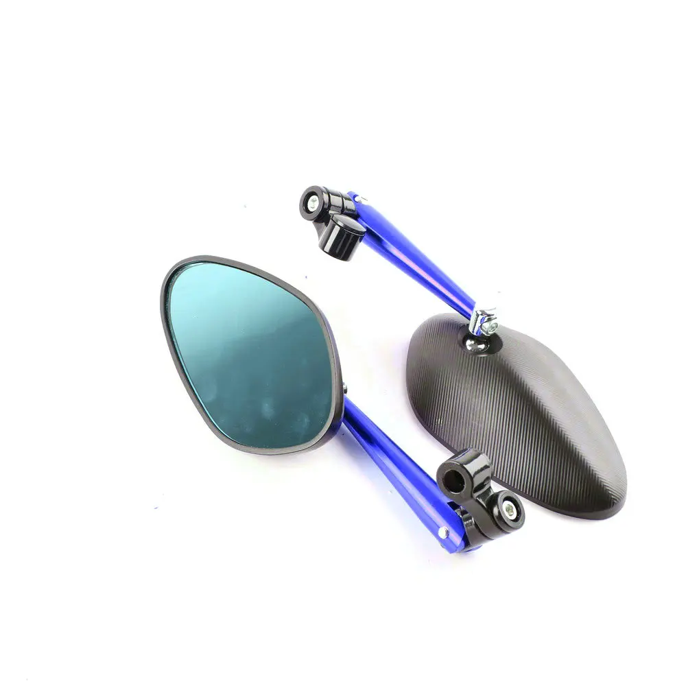 Blue Мотоциклетное зеркало Moto Accessoire БАР КОНЕЦ ЗАДНЕГО вида боковые зеркала мотоцикл для YAMAHA YZF R25 R3 T-Max 500 530 XJR130 - Цвет: Blue