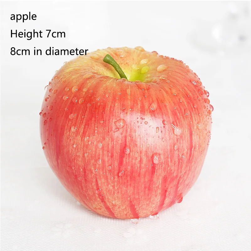 1:1 ratio Artificial Apple Fake Fruit Home Decoration Simulation Orange Ornament Craft Food Photography props Fruit combination - Цвет: 15