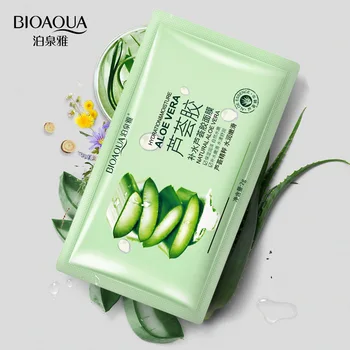 

Hydrating Aloe Vera Gel Mask Piece Moisture Replenishment Refreshing Oil-Control Mask Shrink Pores Facial Care
