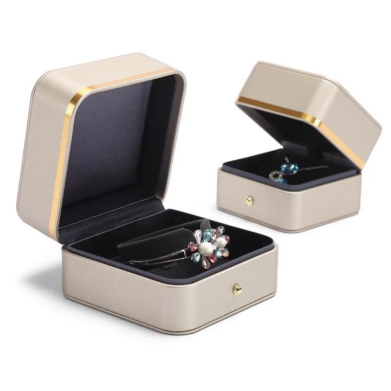Pu Leather Ring box bracelet necklace jewelry box jewelry box jewelry box storage box light luxury gift box can be customized
