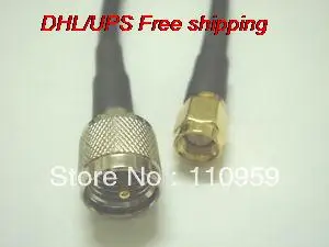 DHL/EMS Горячая 100 шт. мини штекер UHF SMA Мужской прямой прижим LMR195 Pigtail-A2