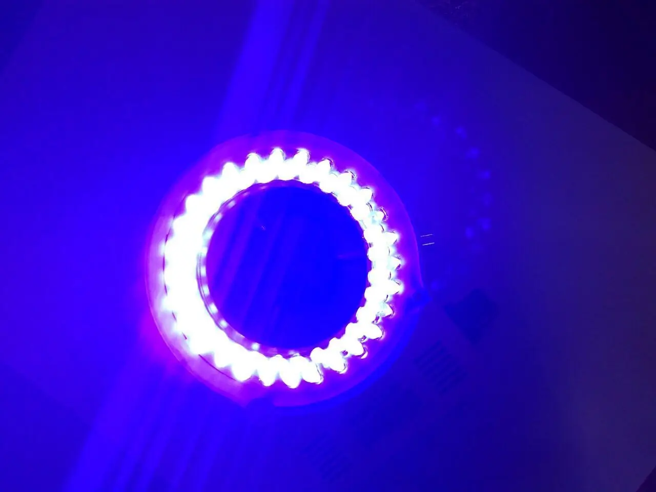 

DC12V Microscope Light LED Ring Lamp Purple UV Light 6400K NEMA 1-15 Replacement