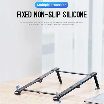 

Easy to Carry Multi-angle Adjustable Laptop Stand Foldable Multifunction Universal Phone Tablet Laptop Stand Holder DJA8