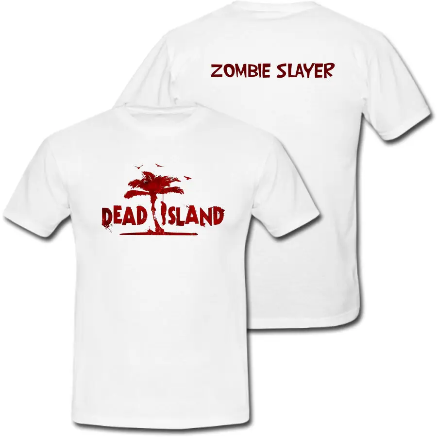 Мертвый остров видео игра зомби Slayer на заказ белая футболка|Футболки| |