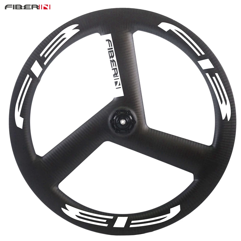Fiberin FI3 логотип 20 дюймов BMX 451 карбоновые фиксированные шестерни три спицы карбоновый диск 3 Спицы floding велосипед клинчер колеса
