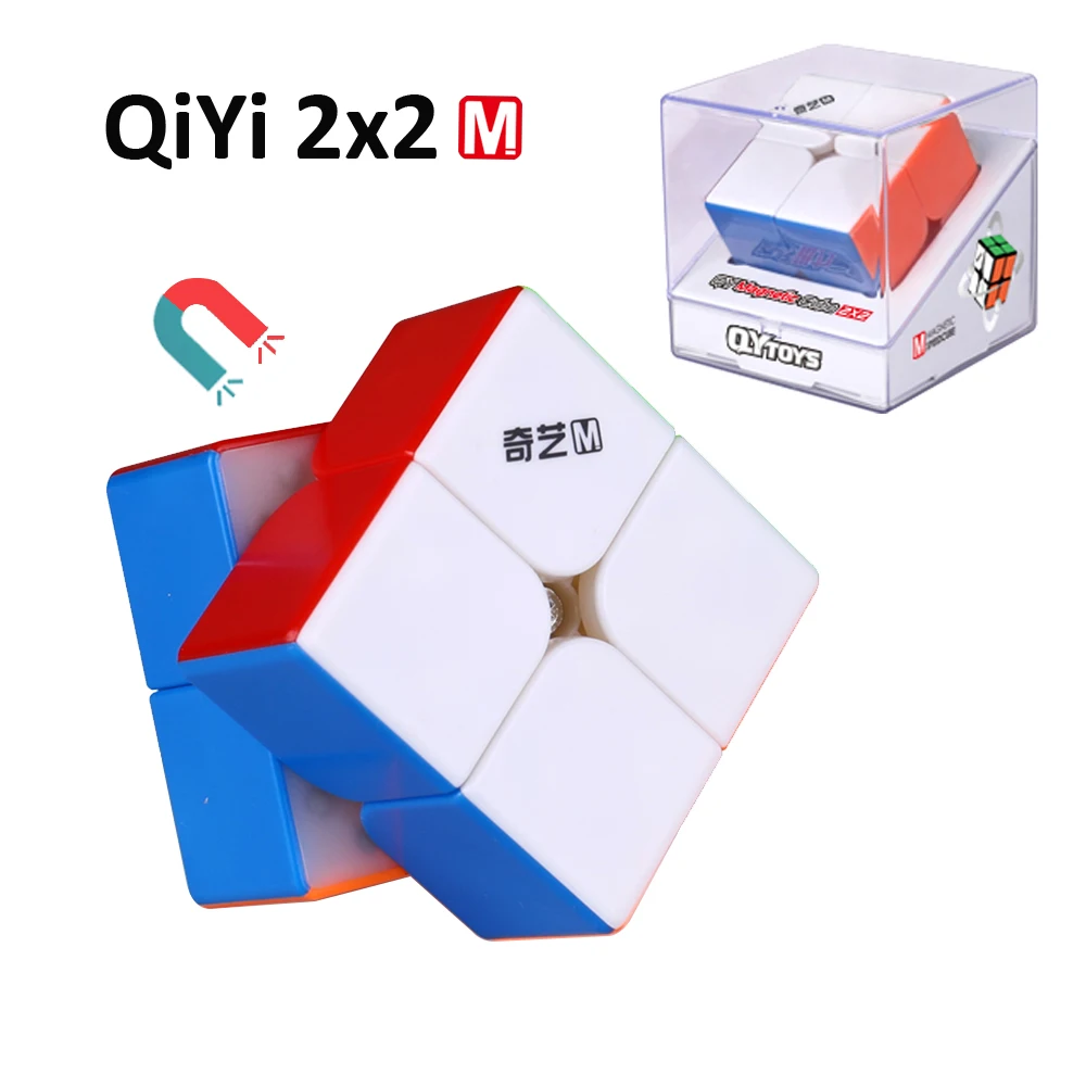 Новинка QiYi MS 2x2x2 Магнитный MoFangGe 2x2 скоростной волшебный куб наборпряди пазл Куб