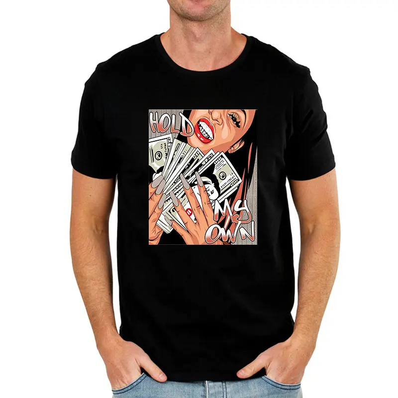 

Wholesale Custom Print More Money Less Friends Summer Short Sleeve Men's T-shirts Mens Cotton T Shirts