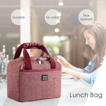 

Portable Lunch Bag Insulated Patch Bento Case Thermal Tote Cooler Food Dinner Waterproof Storage Bag for Lunch Decoration