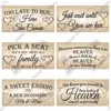 Putuo Decor Wedding Signs Wooden Hanging Signs Friendship Wooden Pendant Plaque Wood for Living Room Decoration Wedding Decor 4