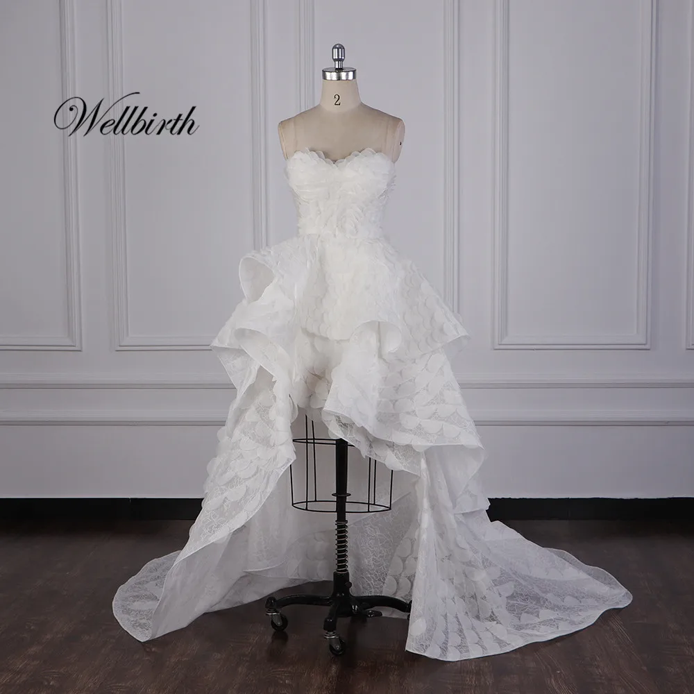 Реальное изображение Wellbirth Vestido de novia свадебное платье с вырезом-сердечком кружевное свадебное платье LC056 - Цвет: picture color