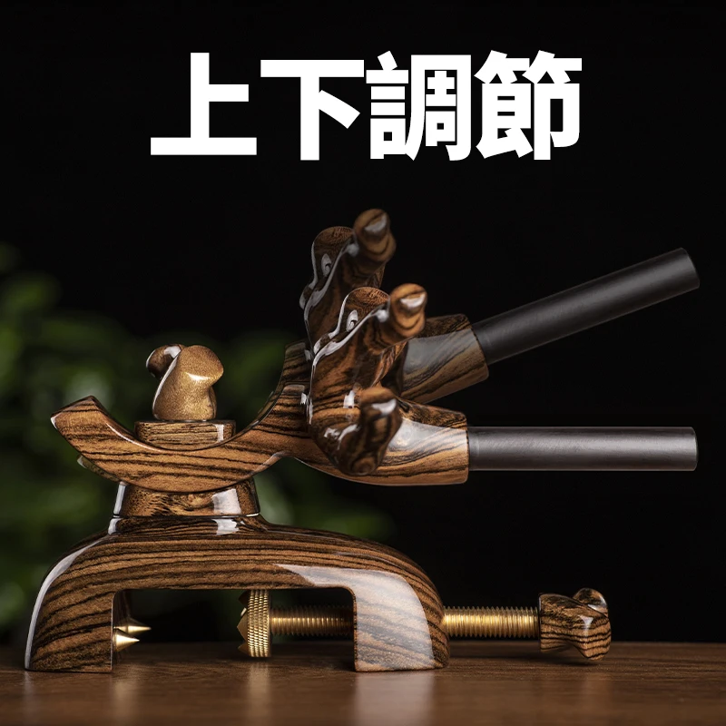 Fishing Rod Holder Adjustable Wooden Japanese-Style Fish Rod Fishing Asian  element Accessories Bracket Fishing Rack Tool