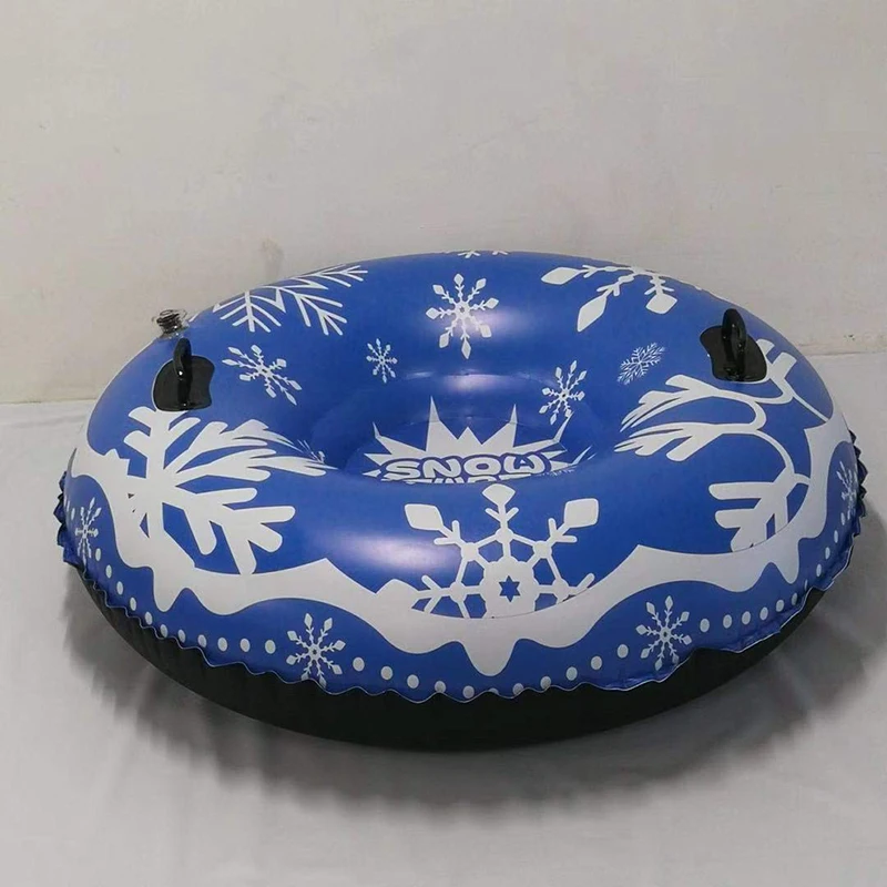 Floated Skiing Board  PVC Winter Inflatable Ski Circle With Handle Durable Children Adult Outdoor Snow Tube Skiing Accessories