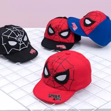 Новинка; Детская кепка с изображением Человека-паука; Модная Детская кепка с мягкими полями и героями мультфильмов