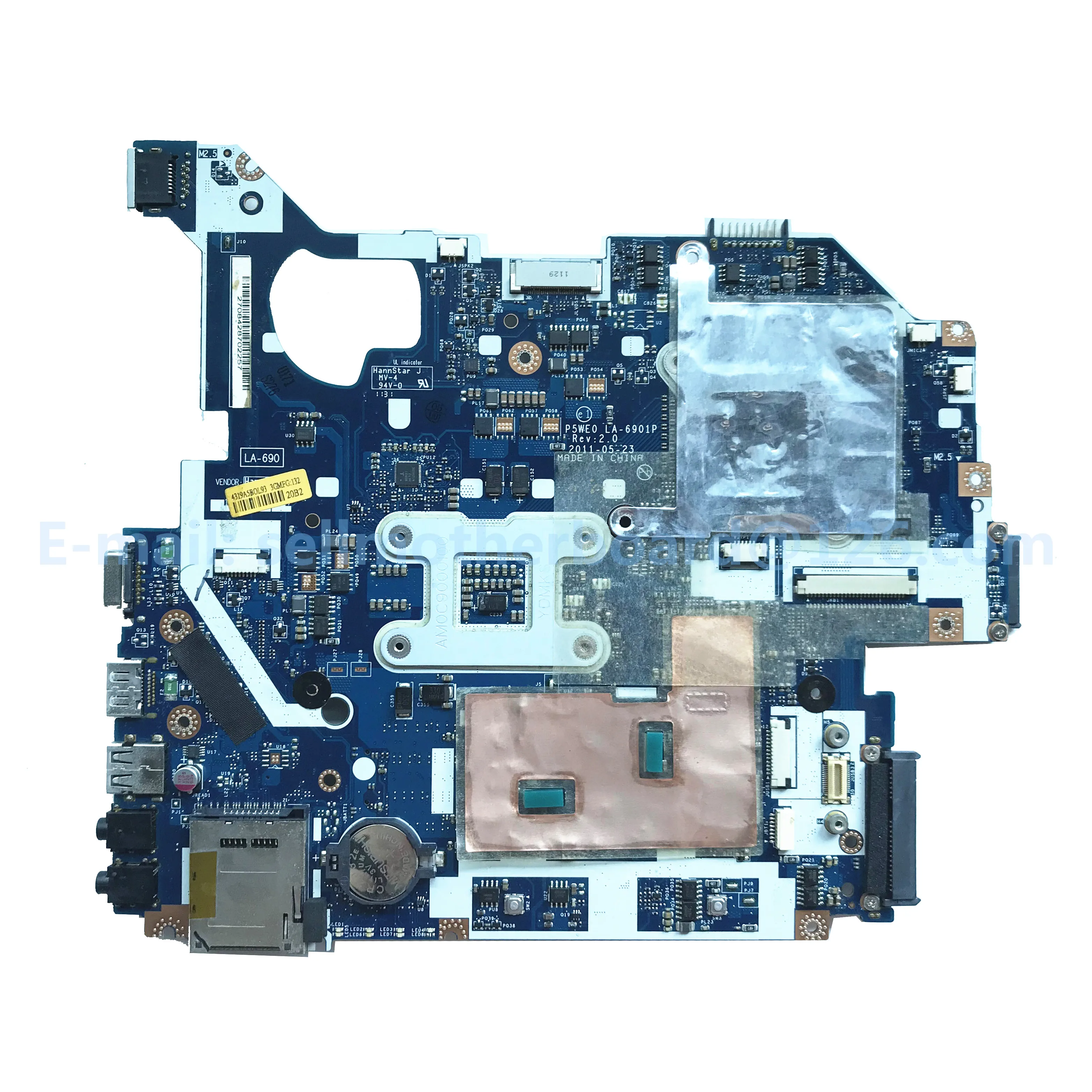 Высококачественная материнская плата для ноутбука ACER 5750G MBRCG02006 HM65 DDR3 P5WE0 LA-6901P GT540M/2 GB GPU MB протестированная Быстрая