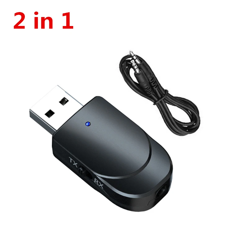 KN300 KEBIDU 3 в 1 Bluetooth передатчик приемник беспроводной Bluetooth 5,0 адаптер Мини 3,5 мм AUX Стерео для автомобиля Музыка для ТВ новейшая - Цвет: KN300