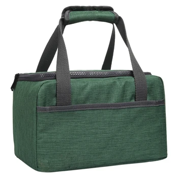 

Women Men Thermal Insulated Tote Cooler Waterproof Oxford Dinner Zipper Closure Lunch Bag Food Container Snack Storage Portable