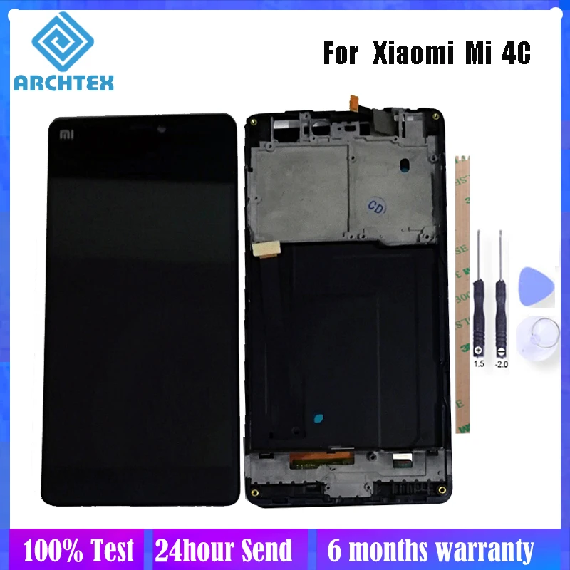 ЖК-дисплей 5 0 дюйма для Xiaomi Mi4c Mi 4c M4c Mi4i + сенсорный экран с рамкой дигитайзер в