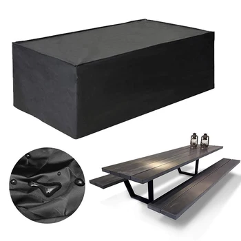 

Patio Set Cover Garden Furniture Tear Resistant Waterproof Rectangular Oxford Cover For Table Garden
