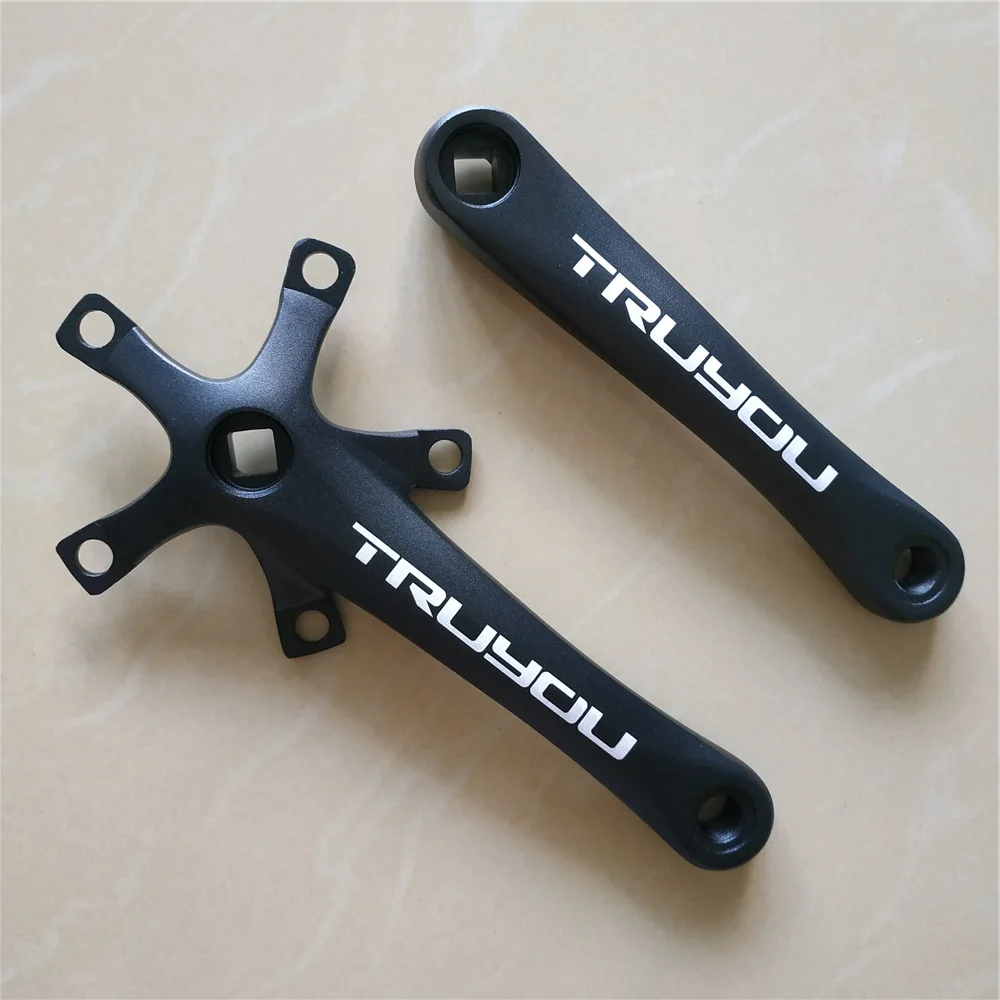 

Road Bike Crank 110 BCD 5 Blots Square Hole Aluminum Alloy Crankset Length 170mm Folding Bicycle Parts BMX Arms
