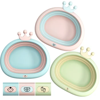 

Retractable Baby Basin Portable Baby Washbasin Outdoor Travel Baby Bath Tub Muti-function Baby Bathroom Shower Supplies Furnitur