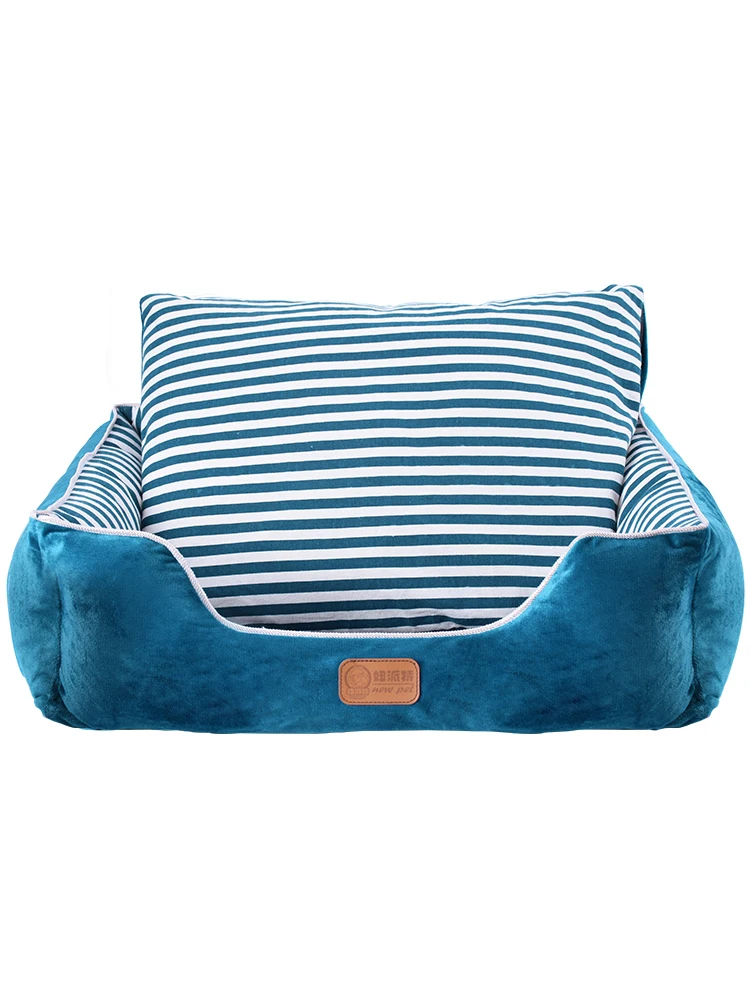 

Dog Kennel Pet Item Teddy Pet Bed Dog Beds for Large Dogs Hand Wash Breathable 100% Cotton Small Dog Bed Puppy Bed