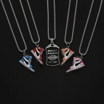 

shoes sweater chain hip-hop ins necklace pendant male female disco dancing small lightning pendant shoes mold