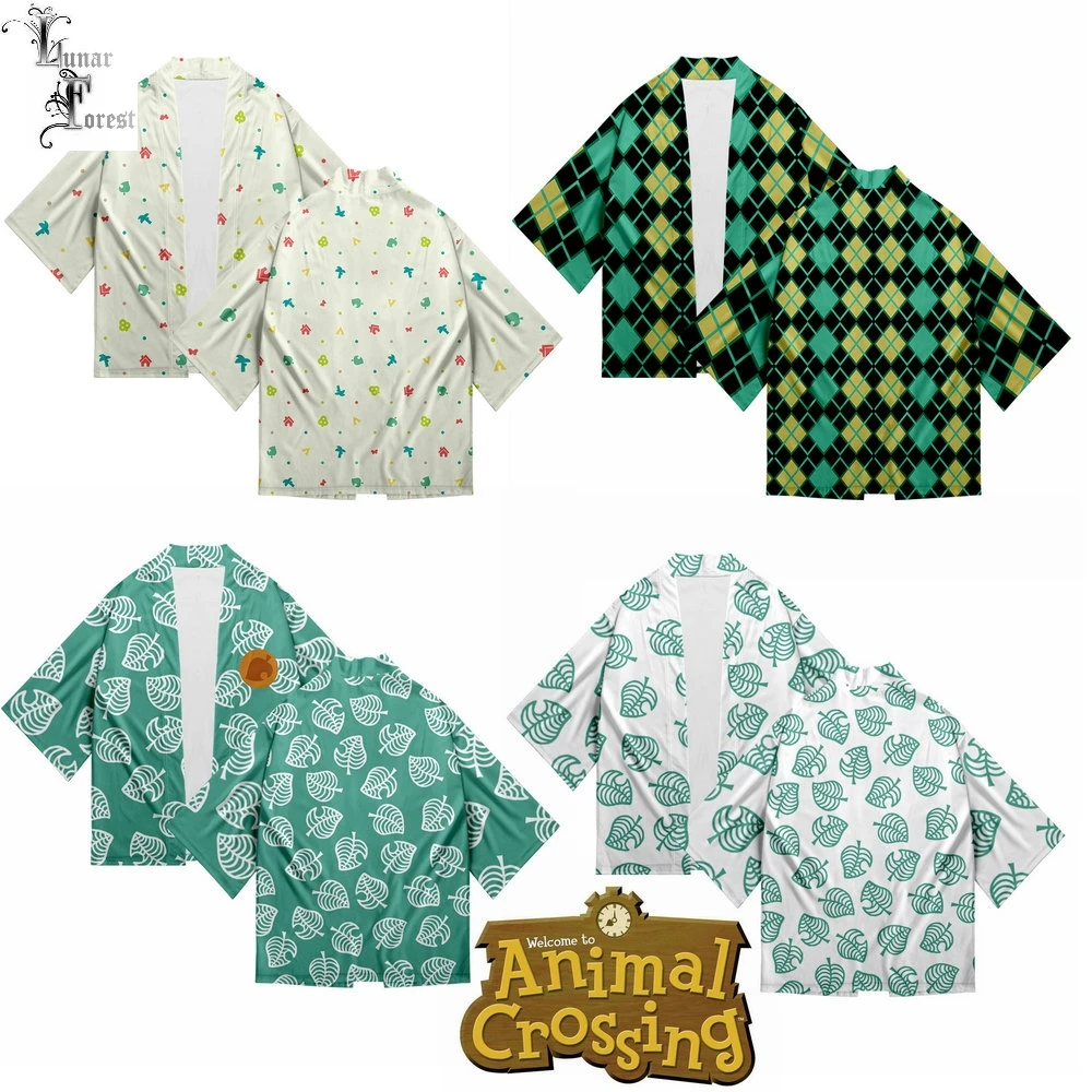 Новинка японское кимоно Haori Yukata с 3D-принтом животных Женская/Мужская модная
