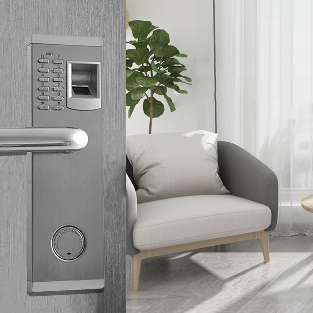 

Biometric Fingerprint Lock Security Intelligent Lock Keyboard Keyless Smart Lever Door Lock Electronic Hotels Office Appartment