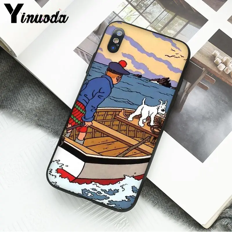 Yinuoda Приключения Тинтина Coque чехол для телефона для iPhone 11 11Pro X XS MAX XR 8 7 6 6S Plus 5 5S SE