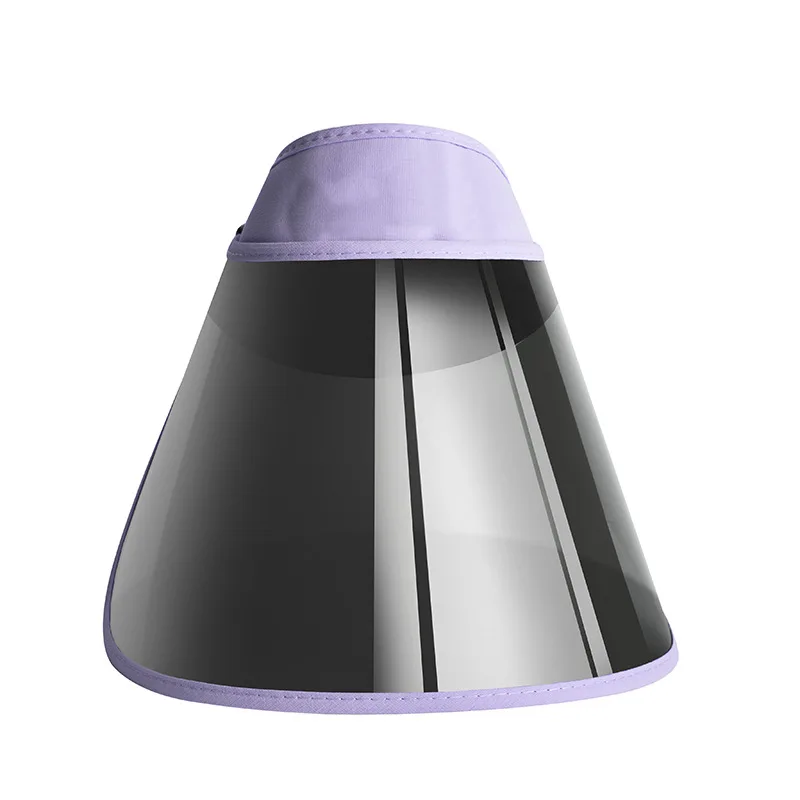 Light Purple Женская антиуф летняя широкополый Козырек Кепка защита от солнечных лучей на пляже шляпа на открытом воздухе Регулируемая широкополый анти-УФ для велосипеда и уличных видов спорта - Цвет: Light Purple