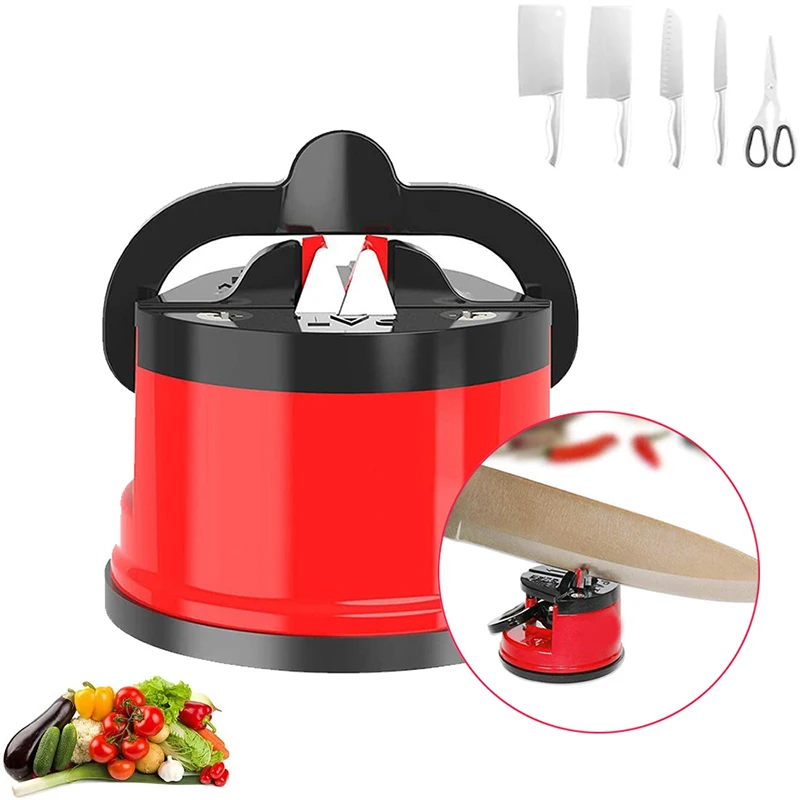 Mini Knife Sharpener Scissors Blade Grinder Knives Stone with Suction Pad Household Sharpening Tool for Kitchen Camping | Дом и сад