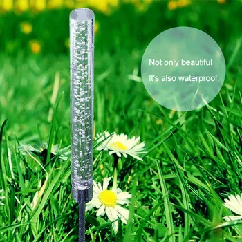 

Newest 2 Pcs Solar Colorful Waterproof Acrylic Stick Bubble Lawn Light Outdoor Villa Courtyard Decoration