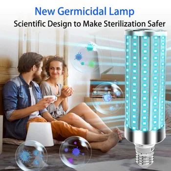 

Ultraviolet LED Corn Bulb E27 UV Lamp Disinfection Light 110V UVC Germicidal LED 60W Sterilizer Light LED Bactericidal Lamp 220V