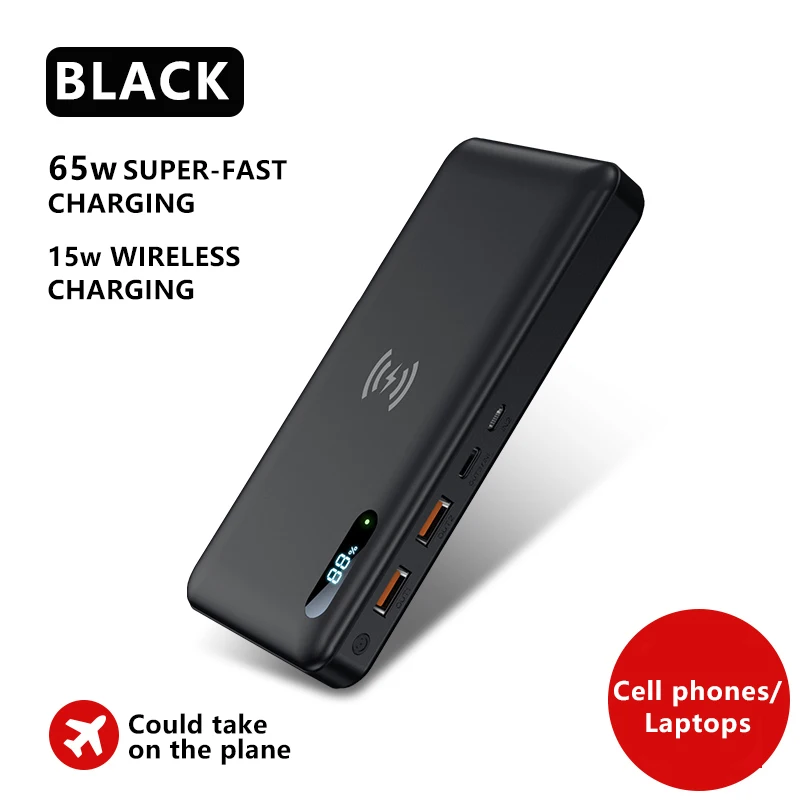 power bank best buy Portable Charger USB C 50000mAh Power Bank 65W PD3.0 Fast Charging Laptop Charger for MacBook Pro Dell XPS iPad Pro iPhone 12 best power bank brand Power Bank