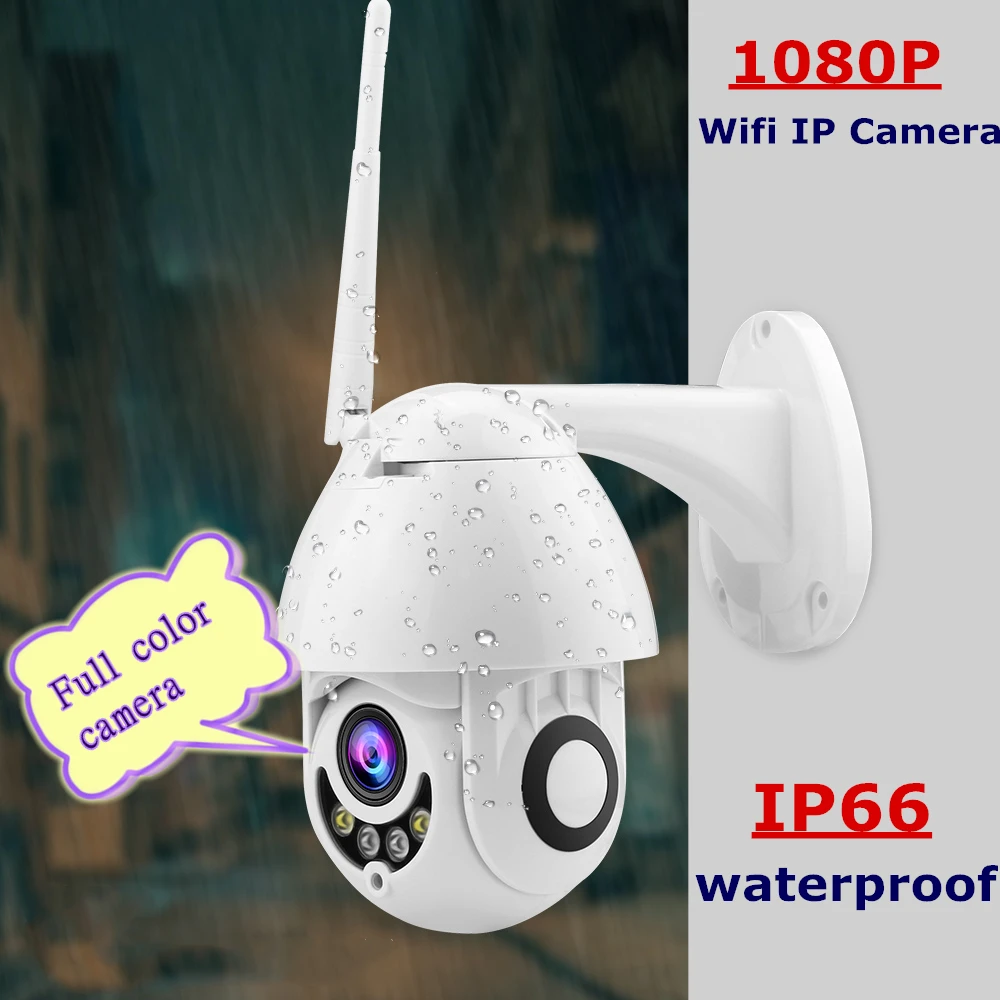 Абсолютно новая HD 1080P Wifi PTZ ip-камера наружная Onvif 2MP Беспроводная скорость безопасности купольная камера ИК 30 М камеры скрытого наблюдения