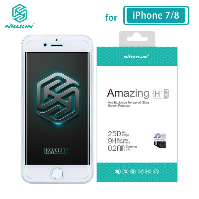 Закаленное стекло Nillkin для iPhone 11 Pro 8 7 6 6S Plus X XS Max XR Amazing H+ Pro Защитная пленка для экрана для iPhone XR glass