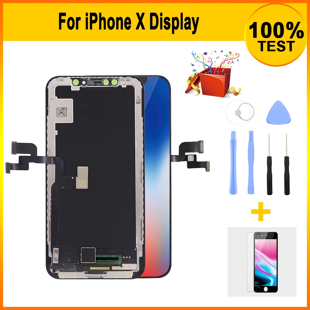 

Display Touch Screen For iPhone X LCD Display with 3D Touch Screen Digitizer Assembly Replacement