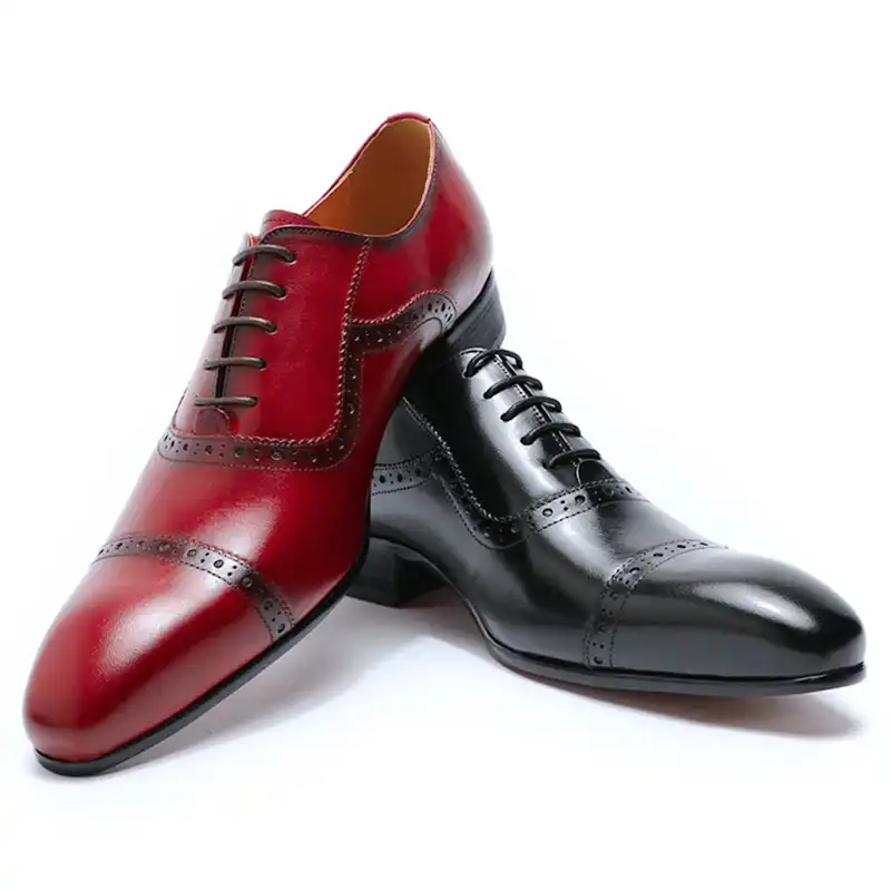 red oxford shoes mens