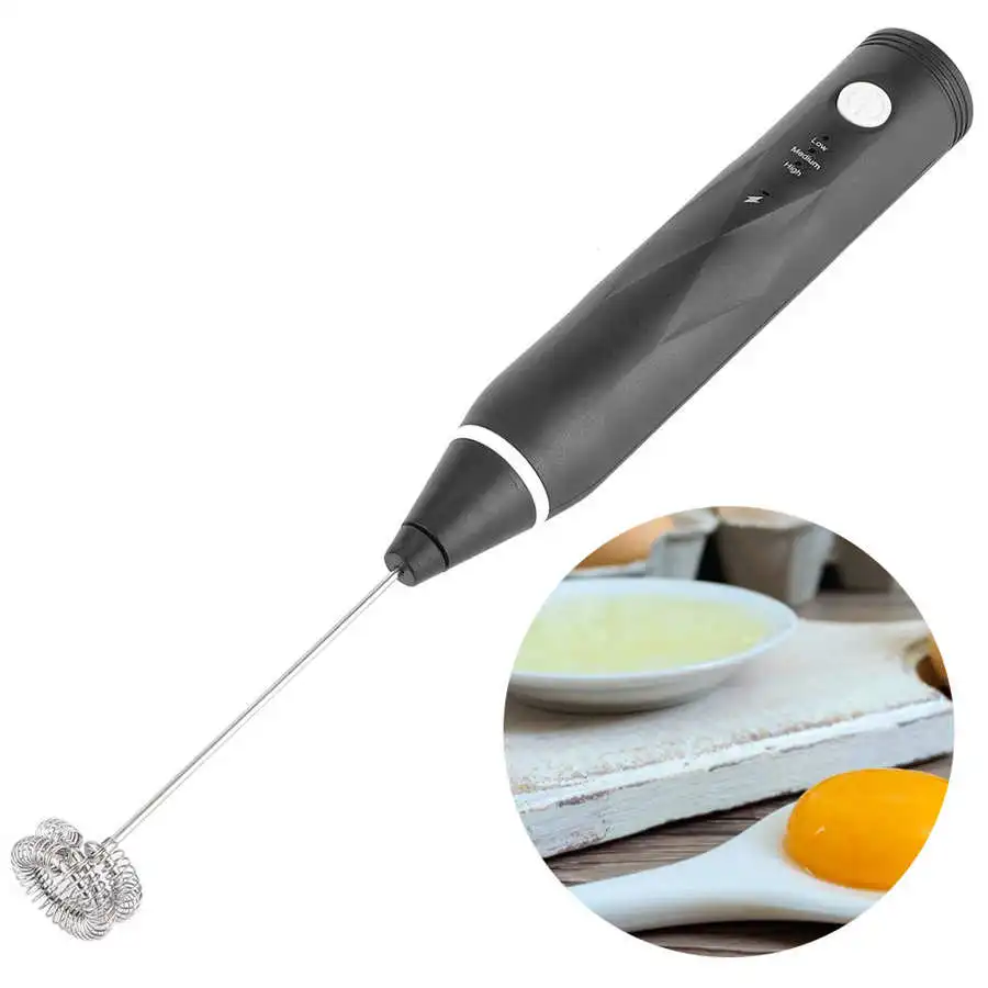 

Electric Milk Frother USB Rechargeable Handheld Coffee Whisk Mixer Stirrer Kitchen Egg Beater Practical Kitchen Cooking Tools